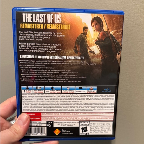 Sony PS4 The Last of Us Remastered - Blue Case - Picture 2 of 5
